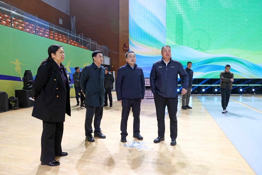 天津市体育局局长、党组书记薛辉率队赴天津师大检查指导开幕式筹备工作